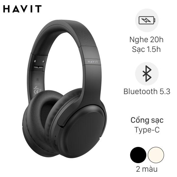 Tai nghe Bluetooth Chụp Tai Havit H662BT nhỏ gọn, thiết kế sang trọng