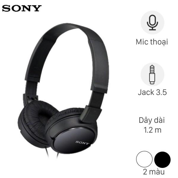 Tai nghe Chụp Tai Sony MDR - ZX110AP thiết kế hiện đại, c&oacute; đệm tai &ecirc;m &aacute;i