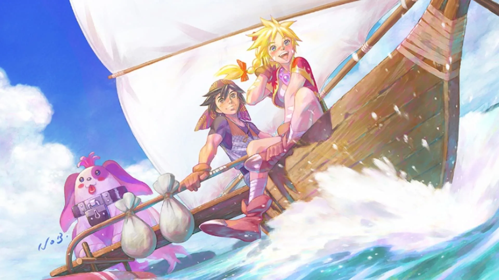 Ảnh bìa game Chrono Cross Radical Dreamers Edition với các nhân vật chính