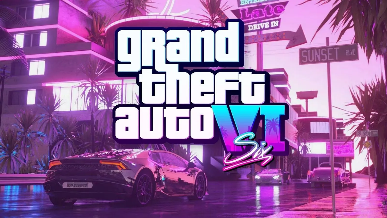 Ảnh bìa GTA 6 theo phong cách Miami Vice đầy màu sắc gợi nhớ Vice City