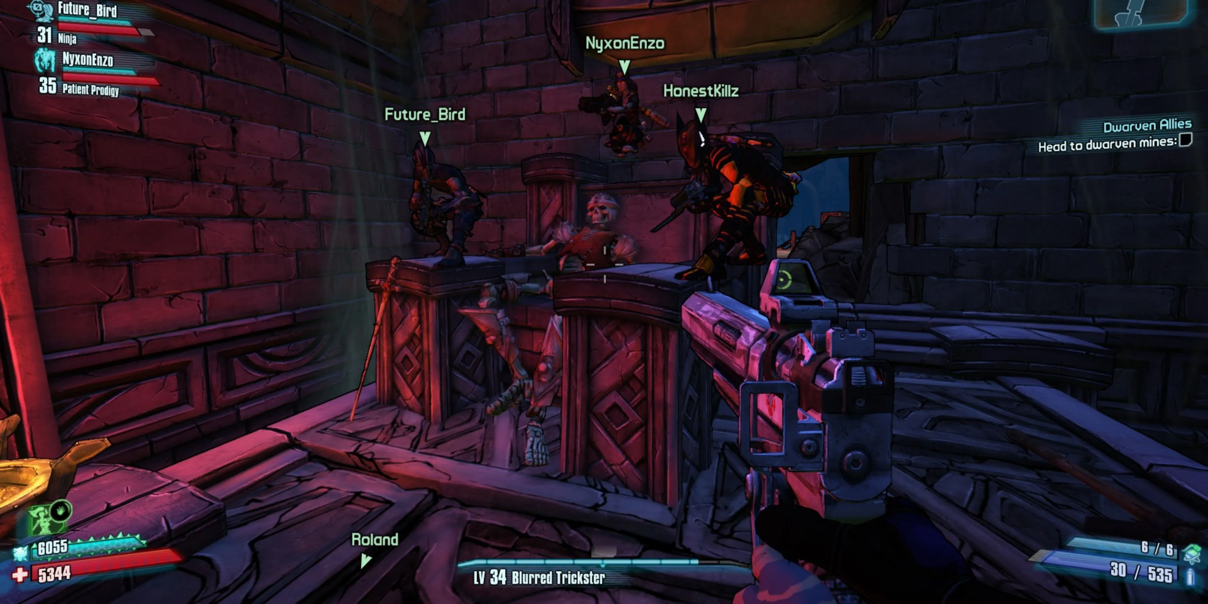 Ảnh chụp màn hình Borderlands 2 cùng bạn bè trải nghiệm game