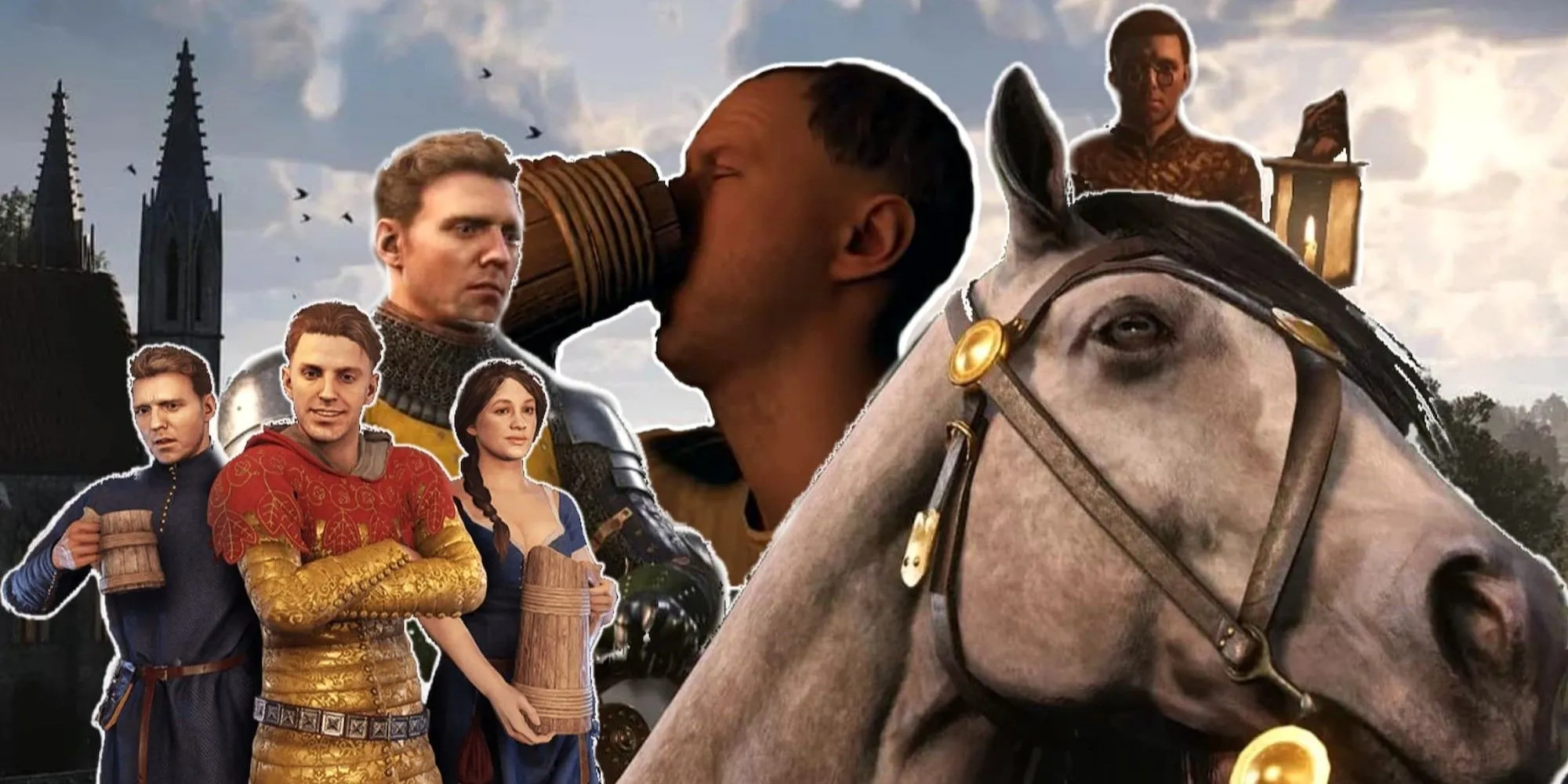 Ảnh chụp màn hình các nhân vật đa dạng trong Kingdom Come Deliverance 2