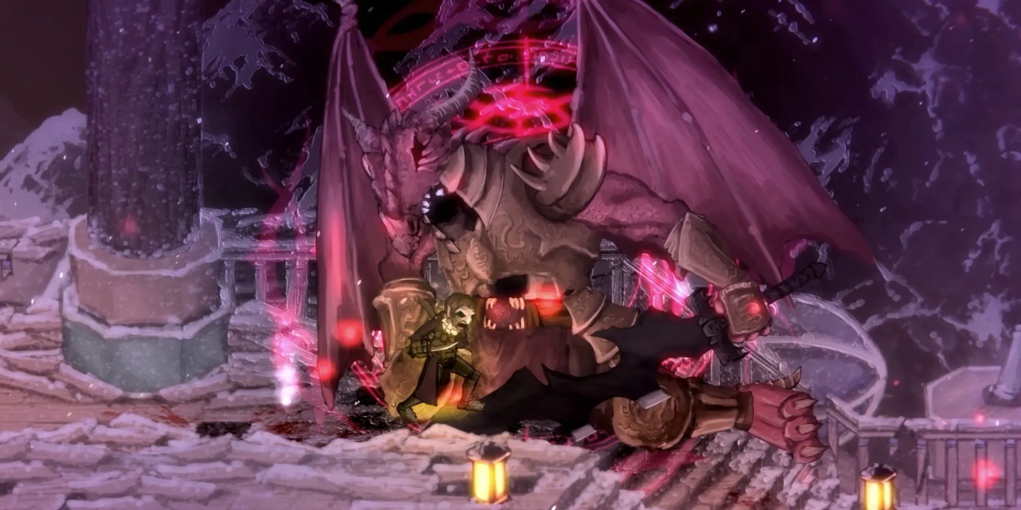 Ảnh chụp màn hình gameplay Salt and Sacrifice với nhân vật đang chiến đấu