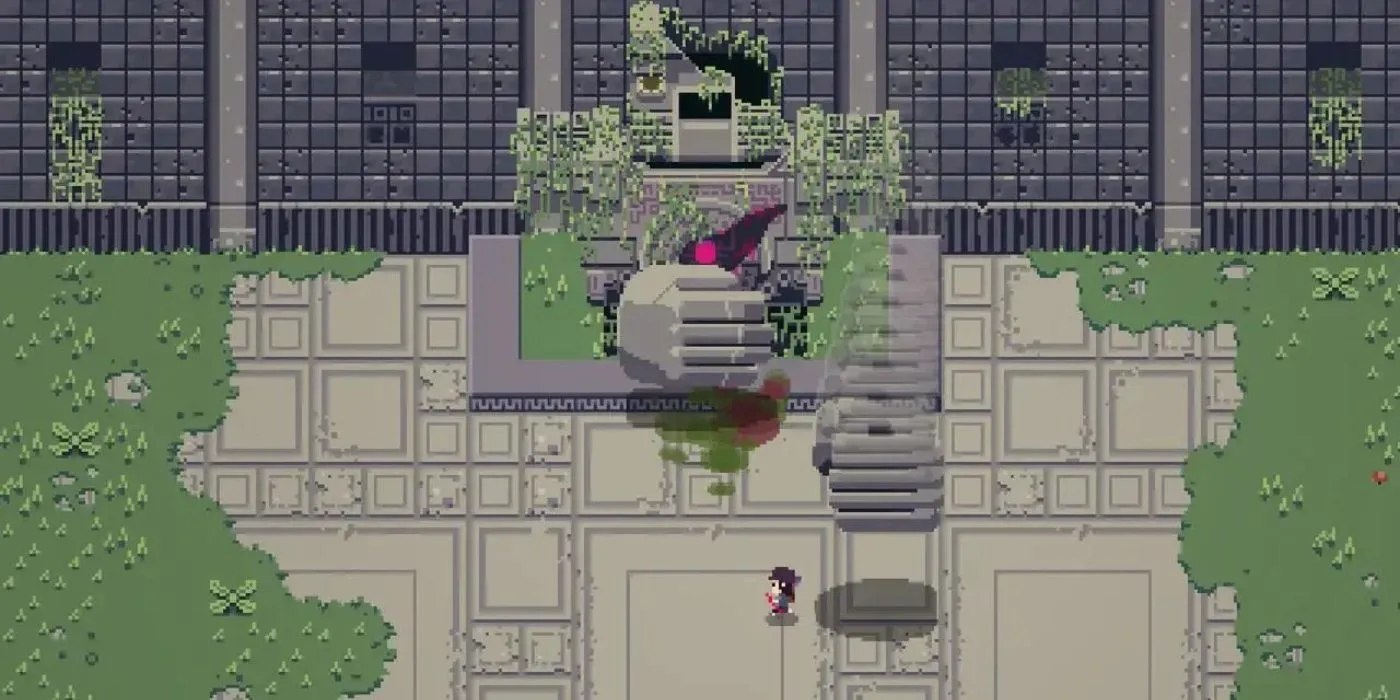 Ảnh chụp màn hình trùm trong Titan Souls - tựa game indie đối kháng boss độc đáo