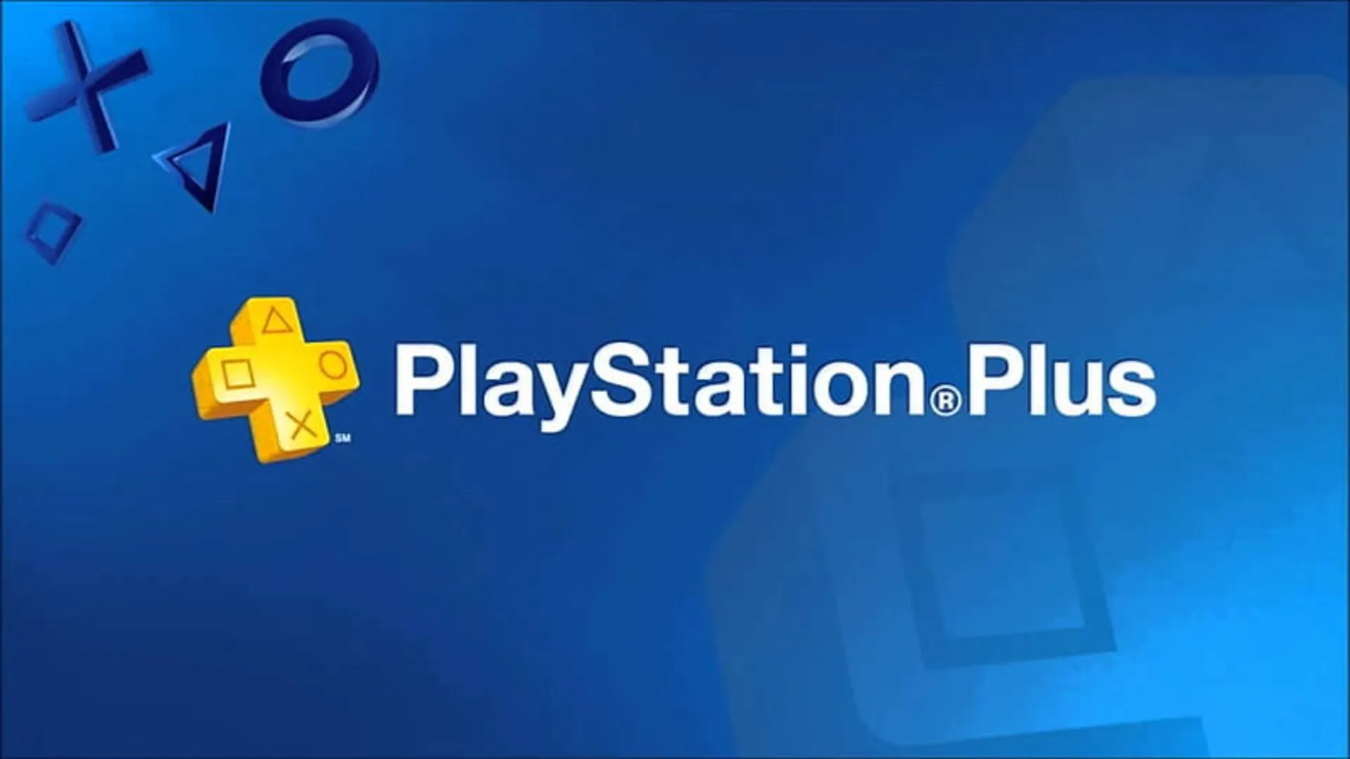 Biểu tượng PlayStation Plus trên nền các tựa game nổi bật
