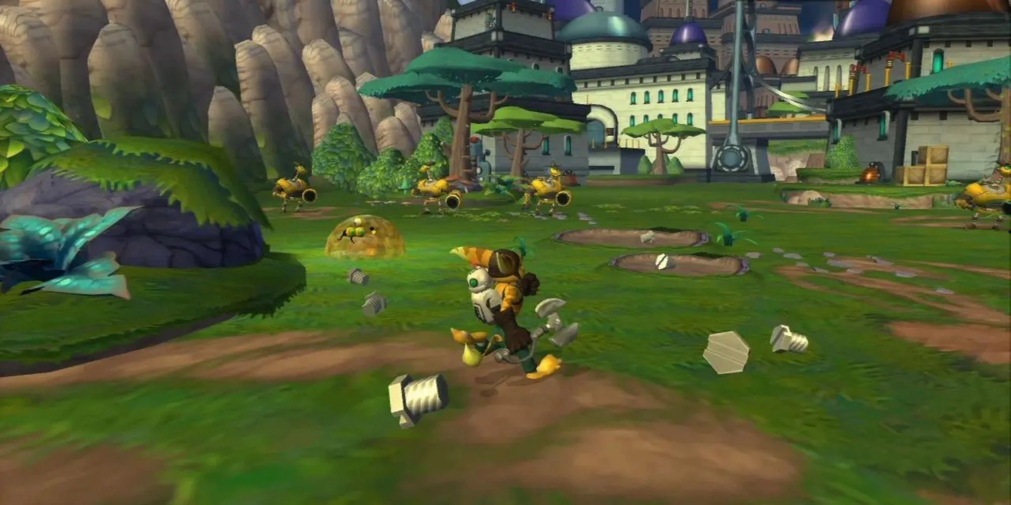 Bộ đôi Ratchet và Clank trong game đi cảnh hành động huyền thoại trên PS2