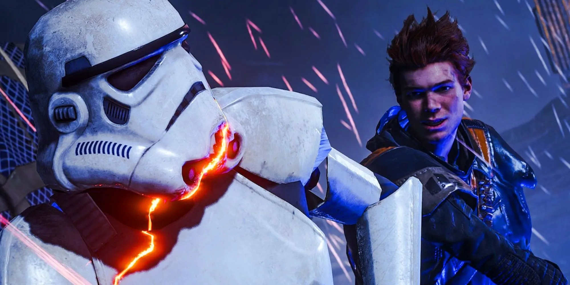 Cal Kestis đối đầu với lính Stormtrooper trong Star Wars Jedi Fallen Order