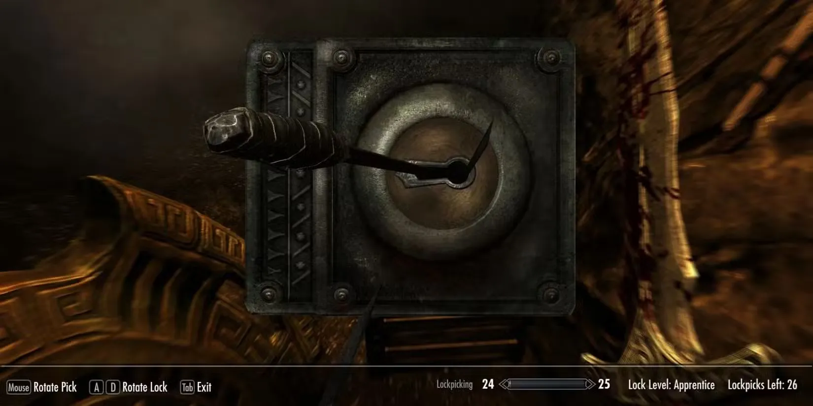 Cận cảnh cơ chế bẻ khóa quen thuộc trong The Elder Scrolls V Skyrim