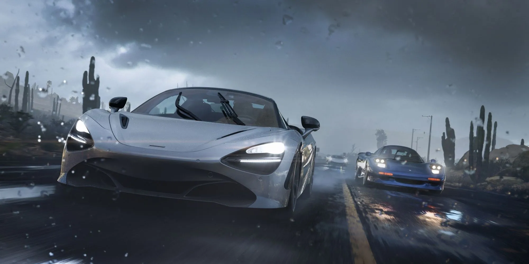 Cảnh đua xe trong cơn bão cát ấn tượng của Forza Horizon 5