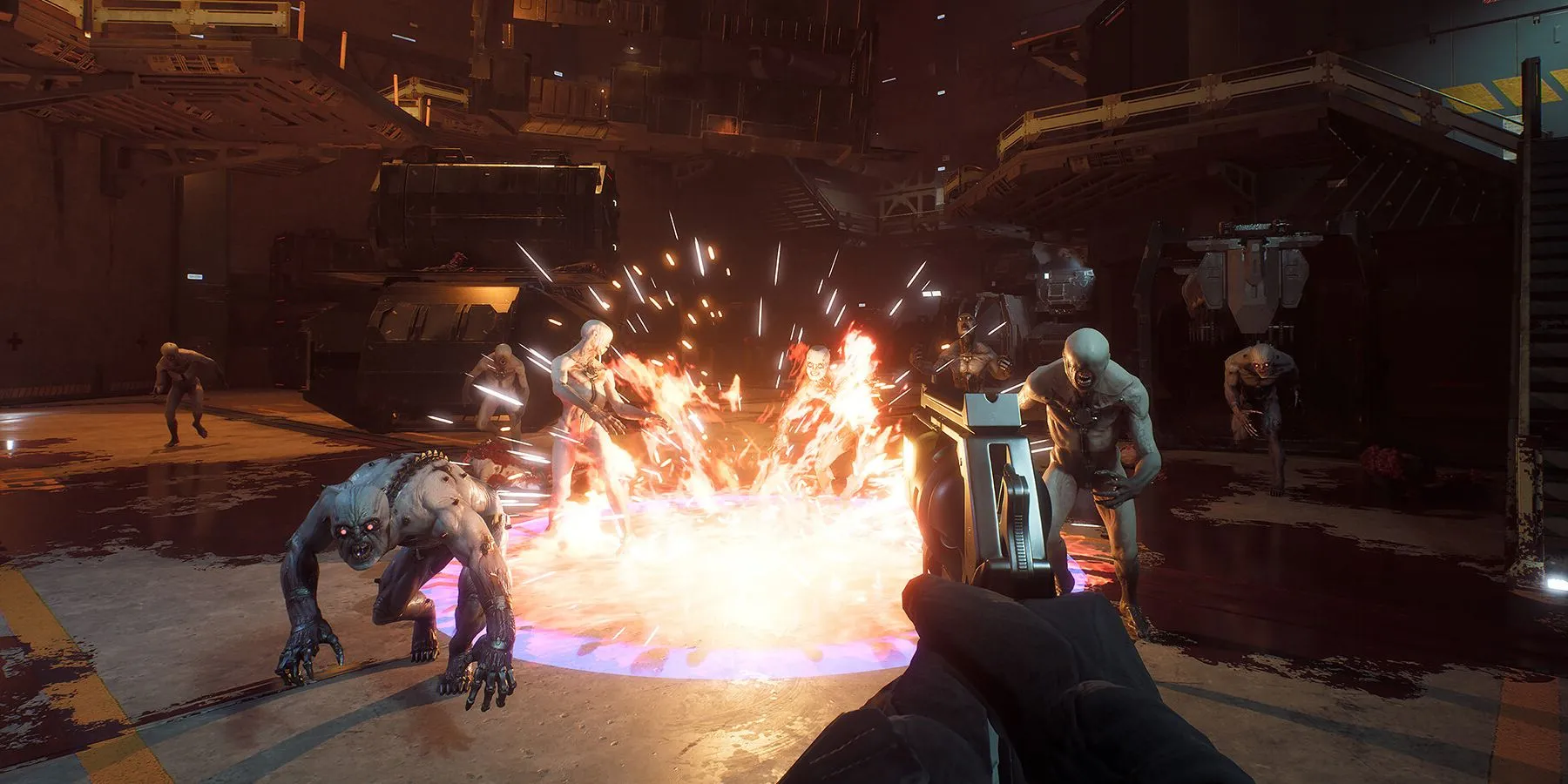 Cảnh tượng cháy nổ dữ dội trong Killing Floor 3, minh họa lối chơi hành động nghẹt thở