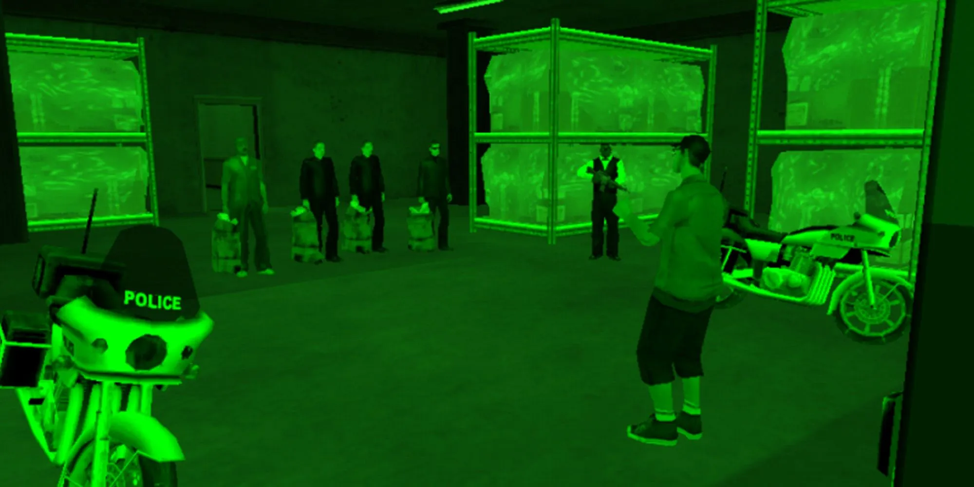 CJ và đồng bọn trong nhiệm vụ cướp sòng bạc Breaking The Bank At Caligula's GTA San Andreas