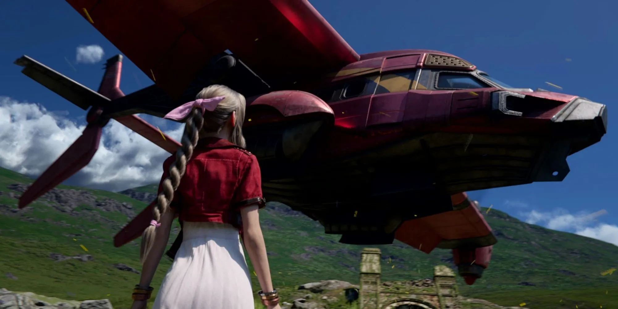 Cloud và Aerith trong một khung cảnh tại Final Fantasy VII Rebirth, gợi nhớ về số phận của Aerith