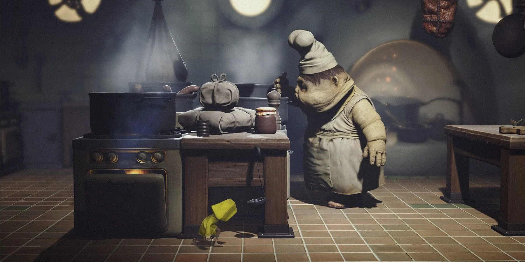 Cô bé Six trong chiếc áo mưa vàng đặc trưng của Little Nightmares