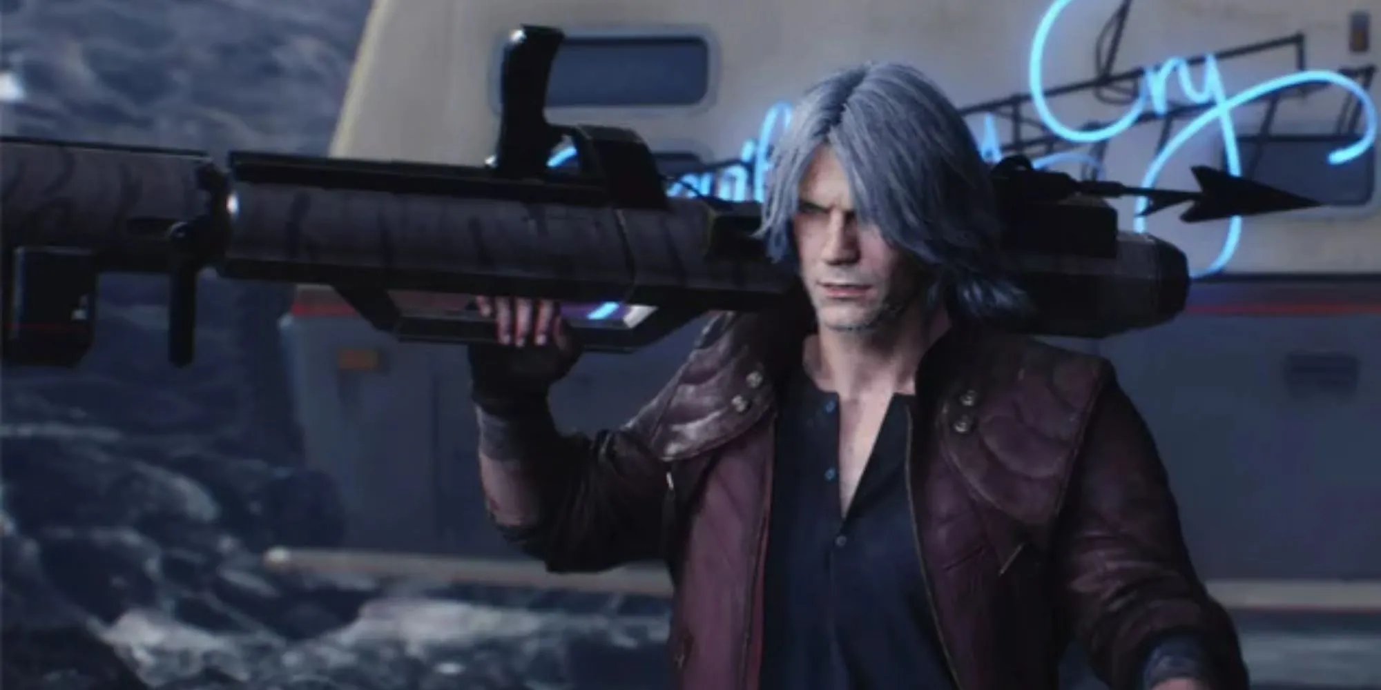 Dante trong Devil May Cry 5 trang bị Kalina Ann, súng phóng lựu cỡ lớn
