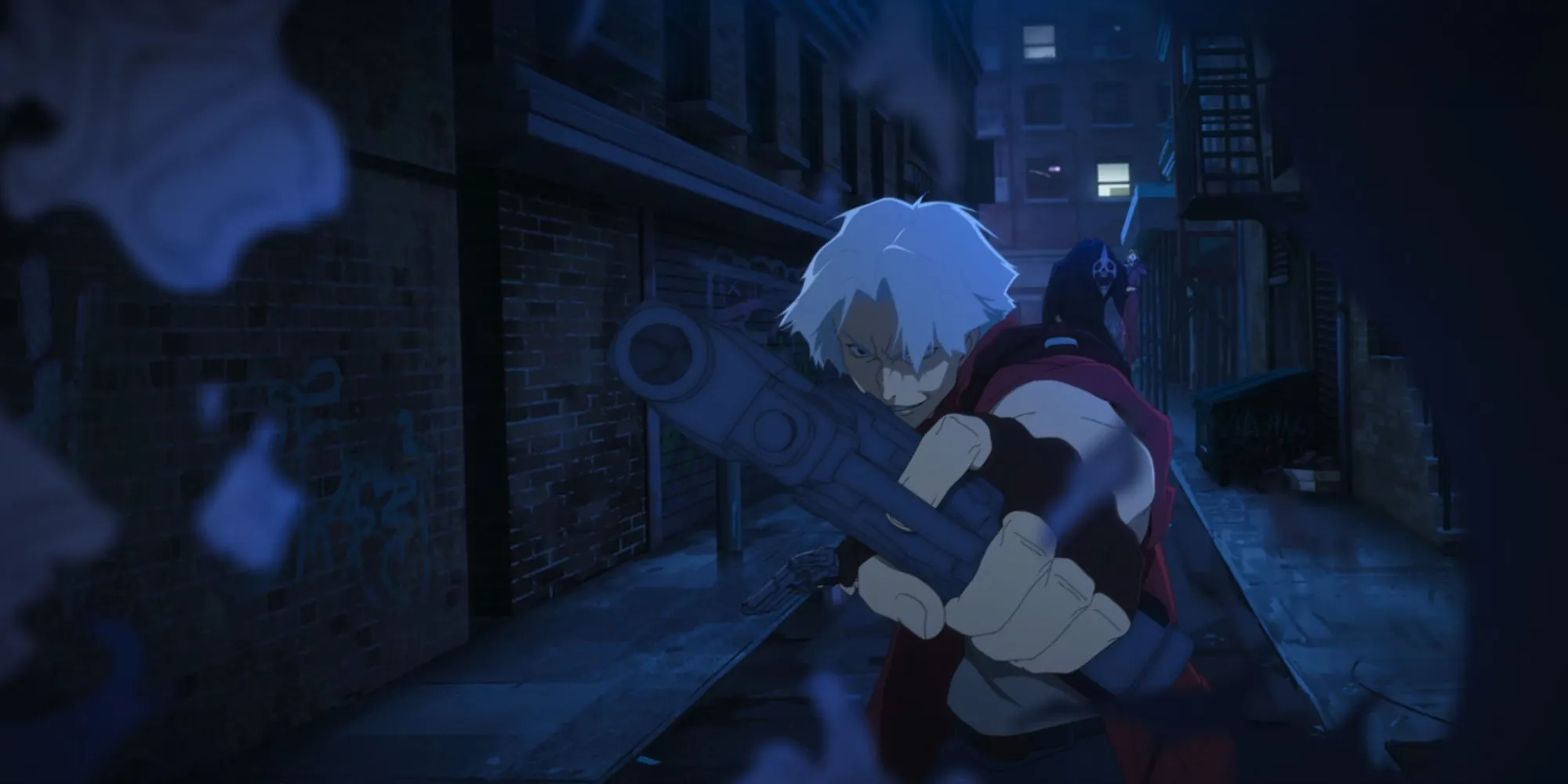 Dante và các nhân vật khác xuất hiện trong tập 1 series Netflix Devil May Cry