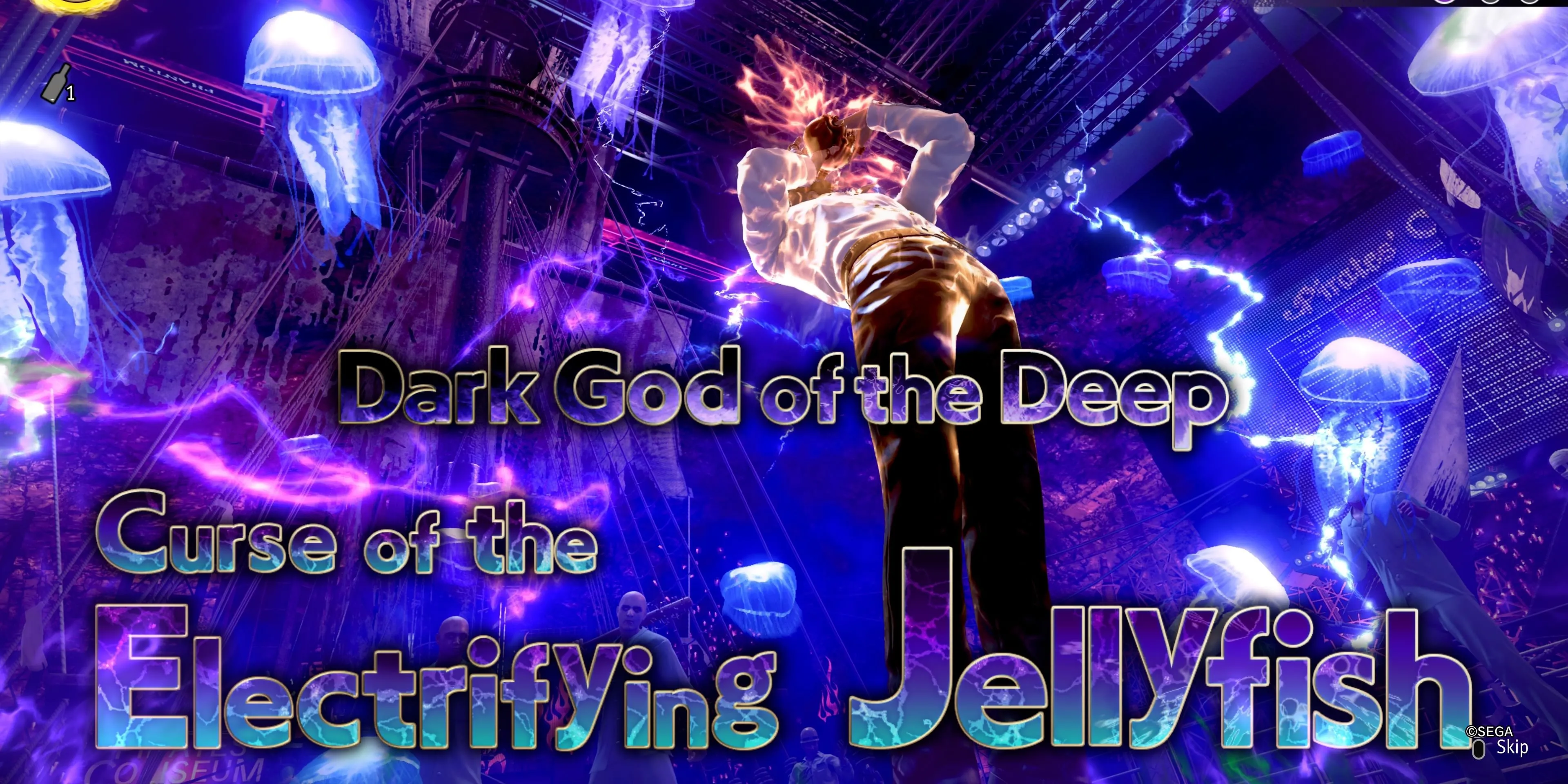 Dark God of the Deep triệu hồi sứa biển hồi máu và làm tê liệt đối thủ trong Pirate Yakuza