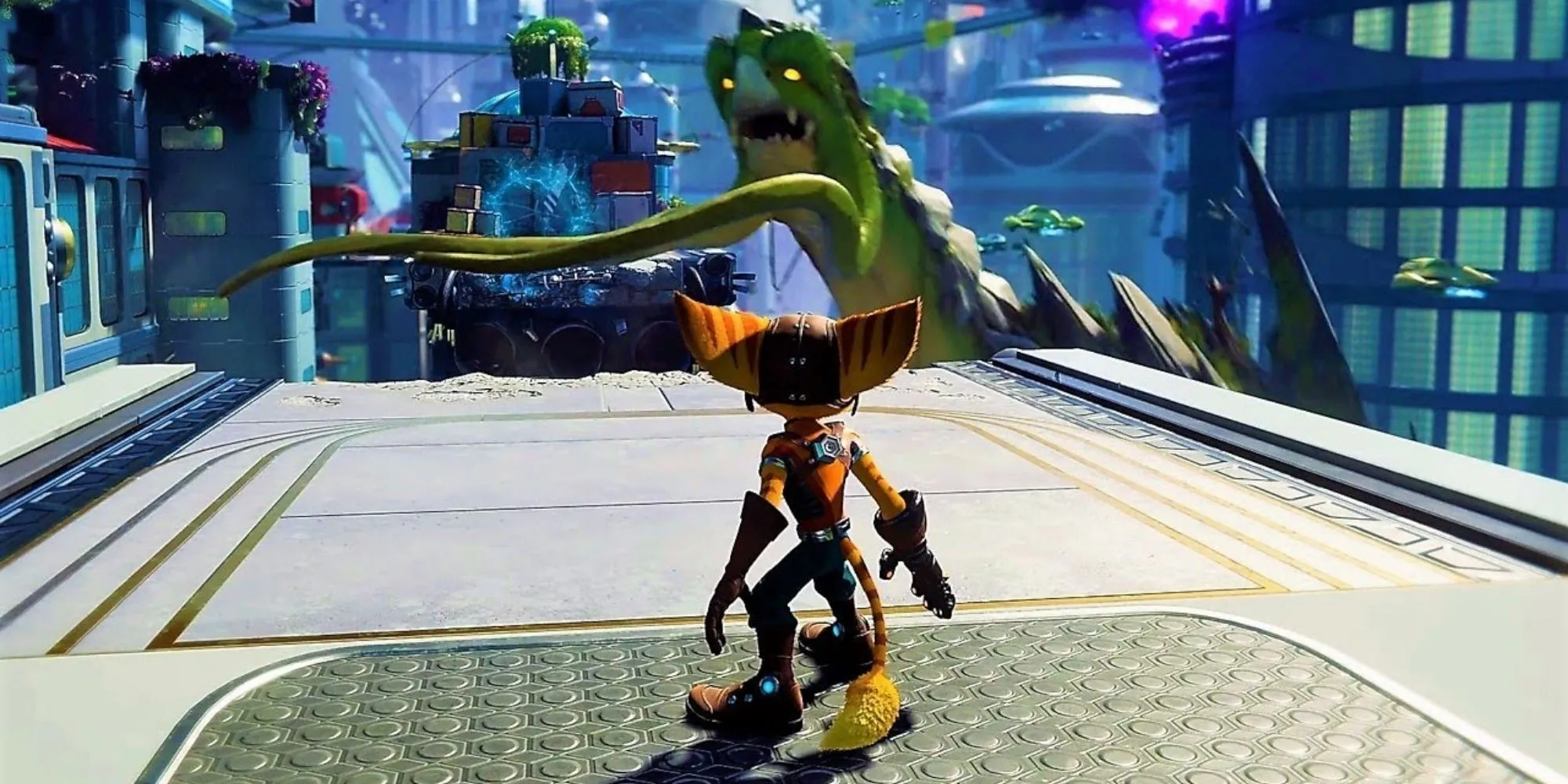 Đồ họa ấn tượng của game Ratchet &amp; Clank A Rift Apart trên PS5