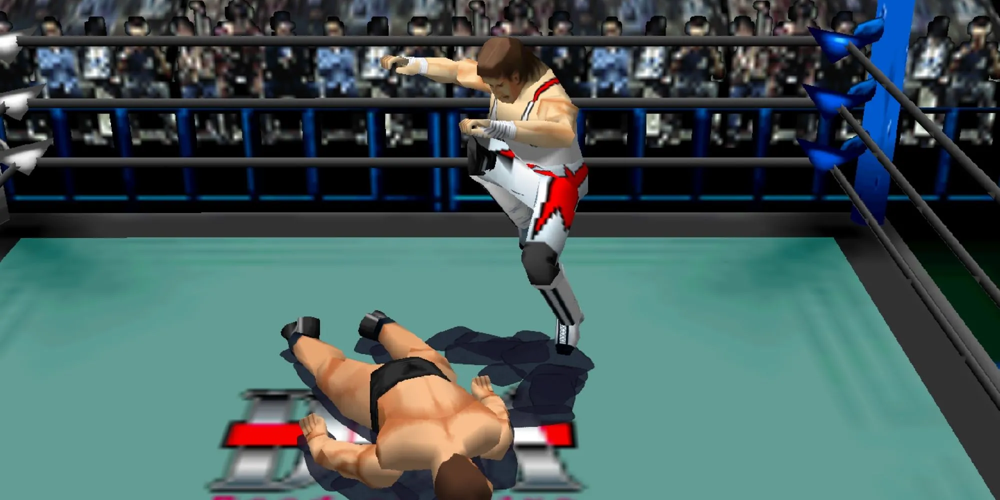 Eddie Guerrero thực hiện đòn knee drop trong WCW vs. nWo: World Tour