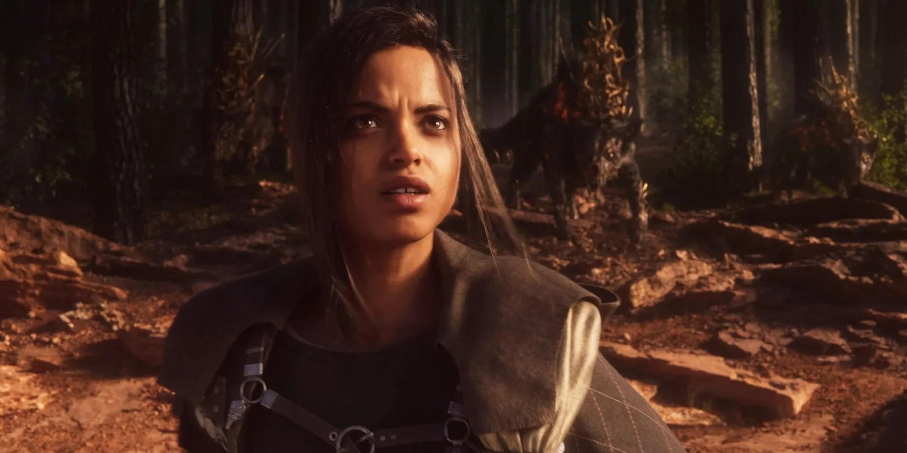 Top 10 Game Open World Có Nữ Chính Ấn Tượng Nhất Mọi Thời Đại 1 Frey Holland nhân vật nữ chính của game open world Forspoken đang nhìn chằm chằm