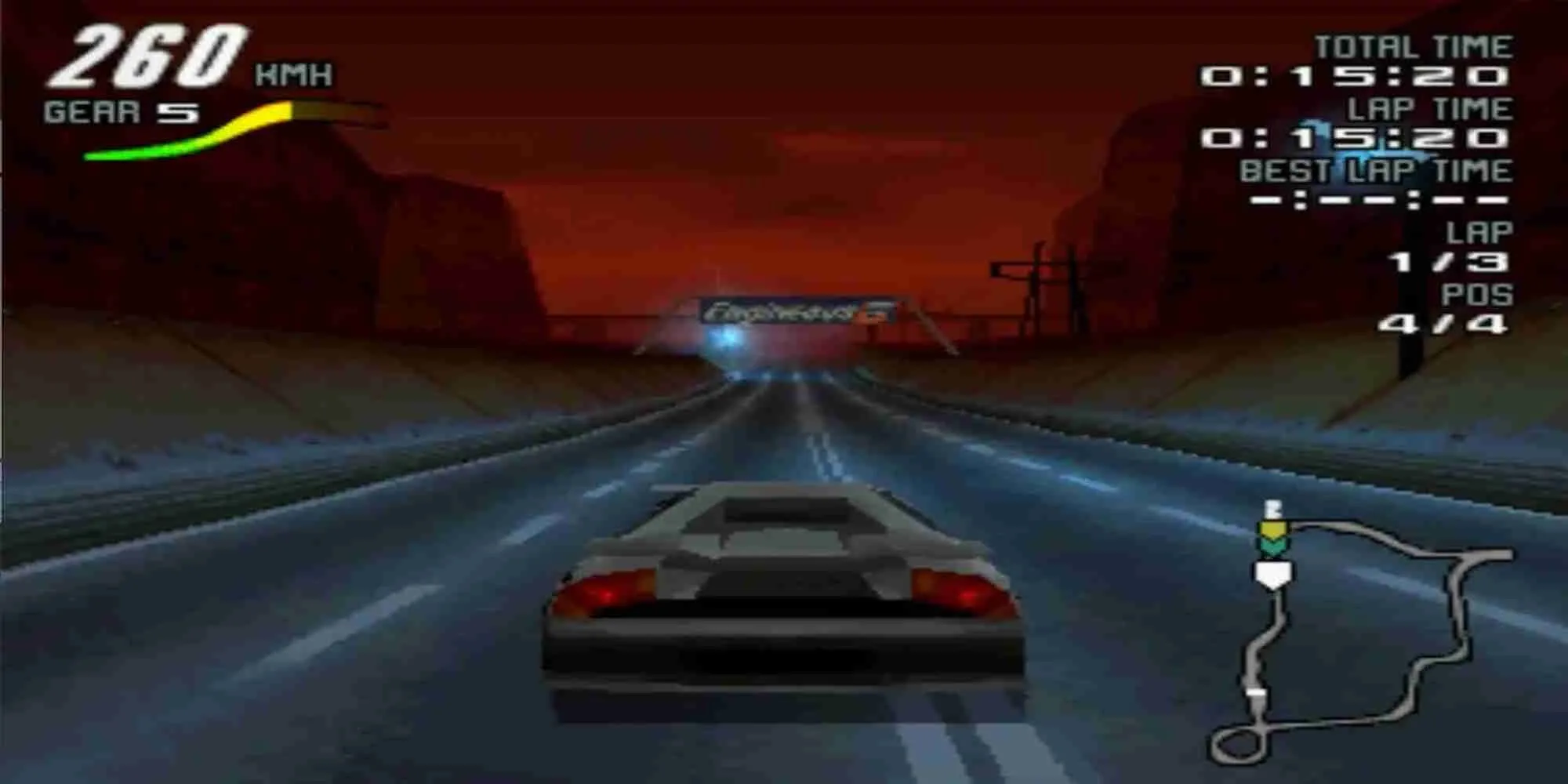 Game đua xe PS1 Motorhead với phong cách tương lai và không khí u tối đặc trưng