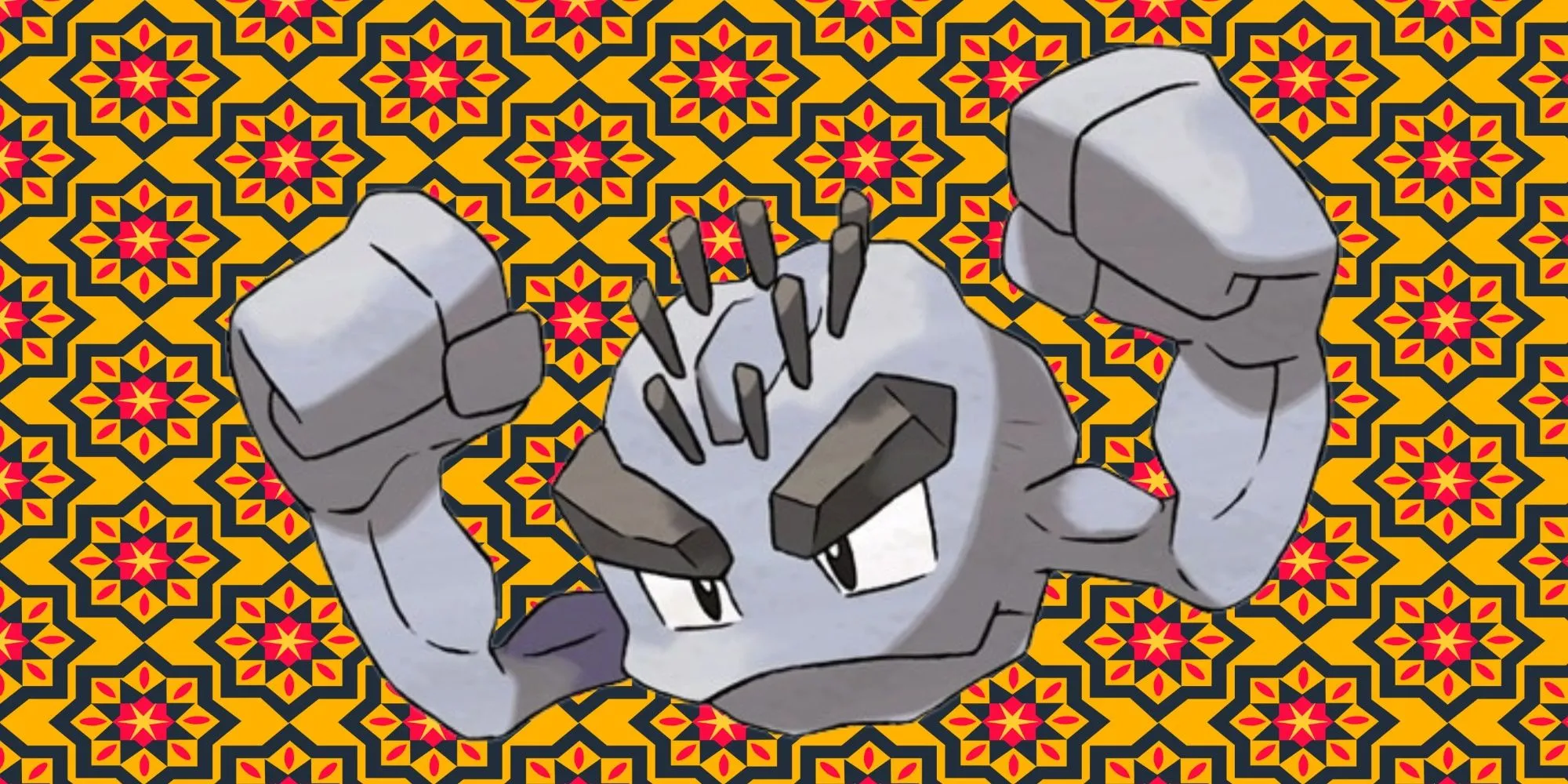 Geodude Alola với những cục đá từ tính dính trên người
