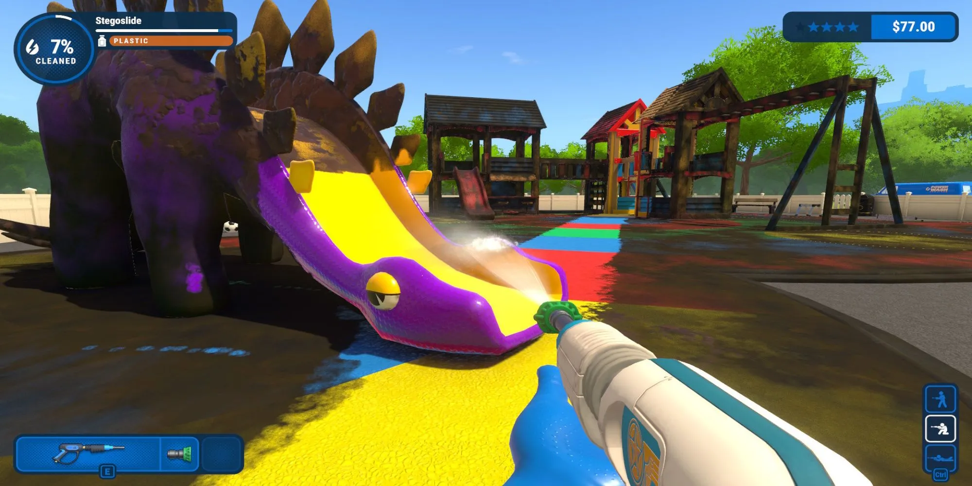 Giao diện game Powerwash Simulator trên nền tảng Steam