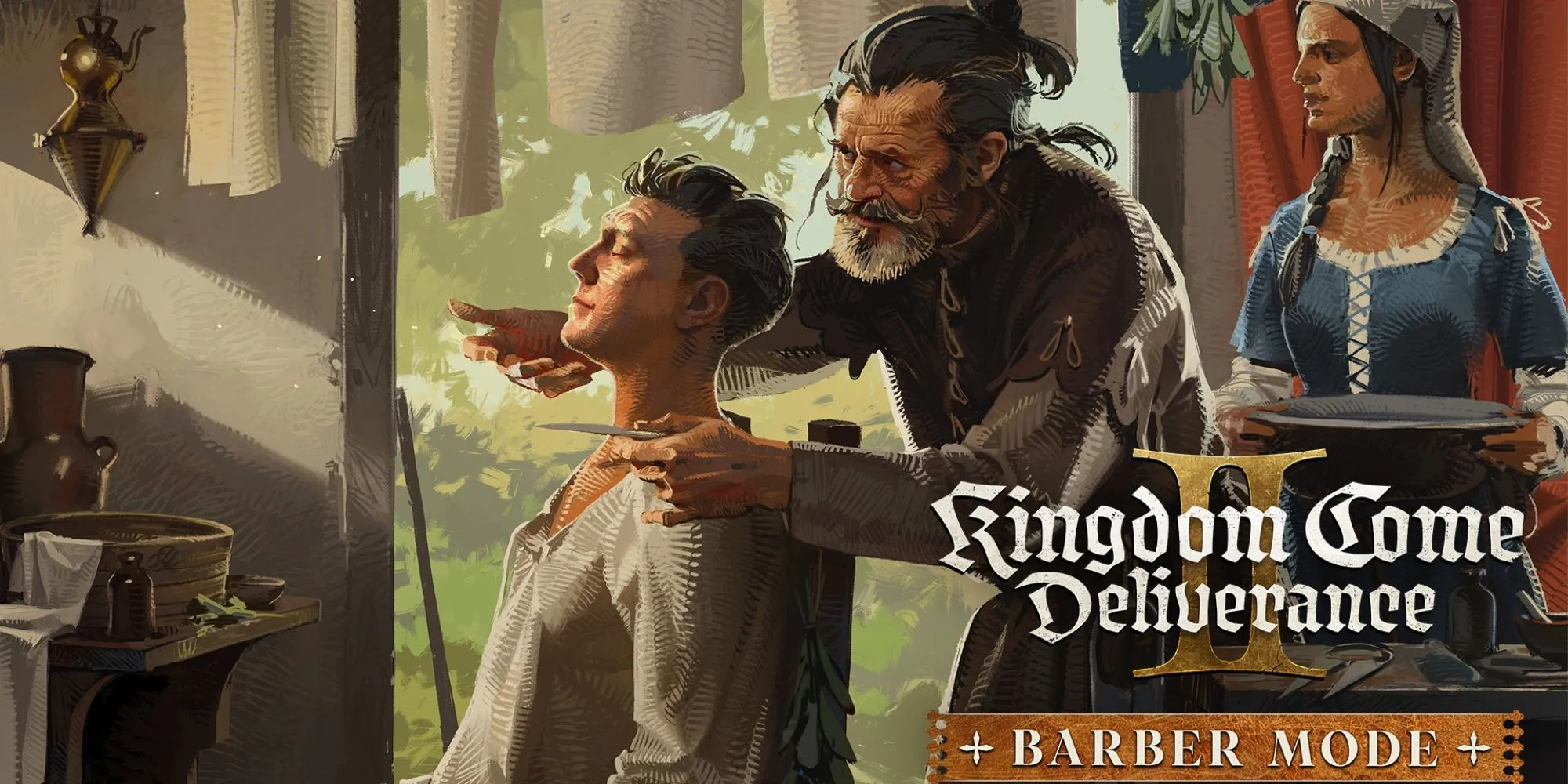 Giao diện tùy chỉnh kiểu tóc mới cho nhân vật trong Kingdom Come Deliverance 2 patch 1.2