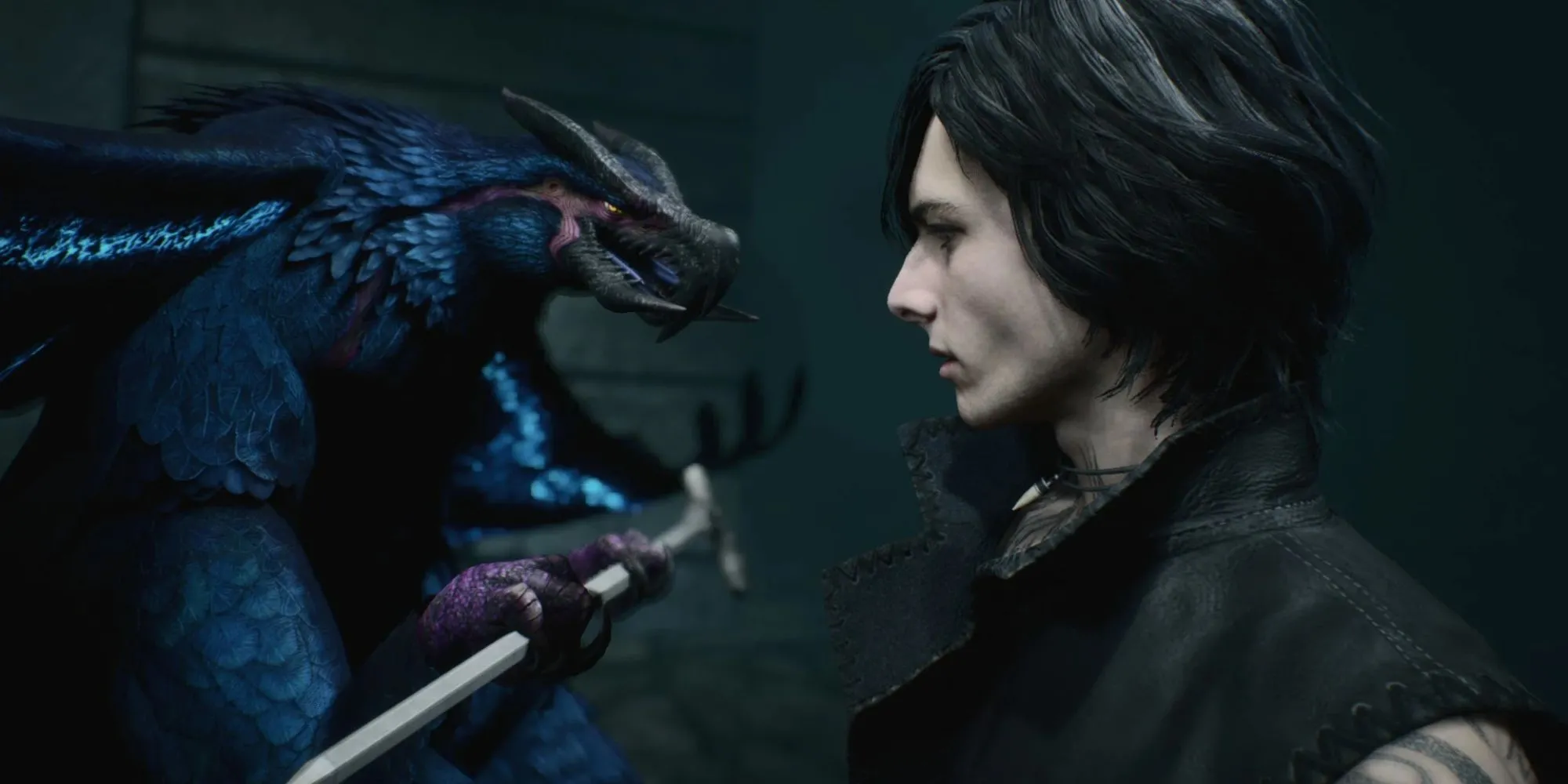 Griffon, quái thú chim điện của V trong Devil May Cry 5, hỗ trợ chiến đấu từ trên không