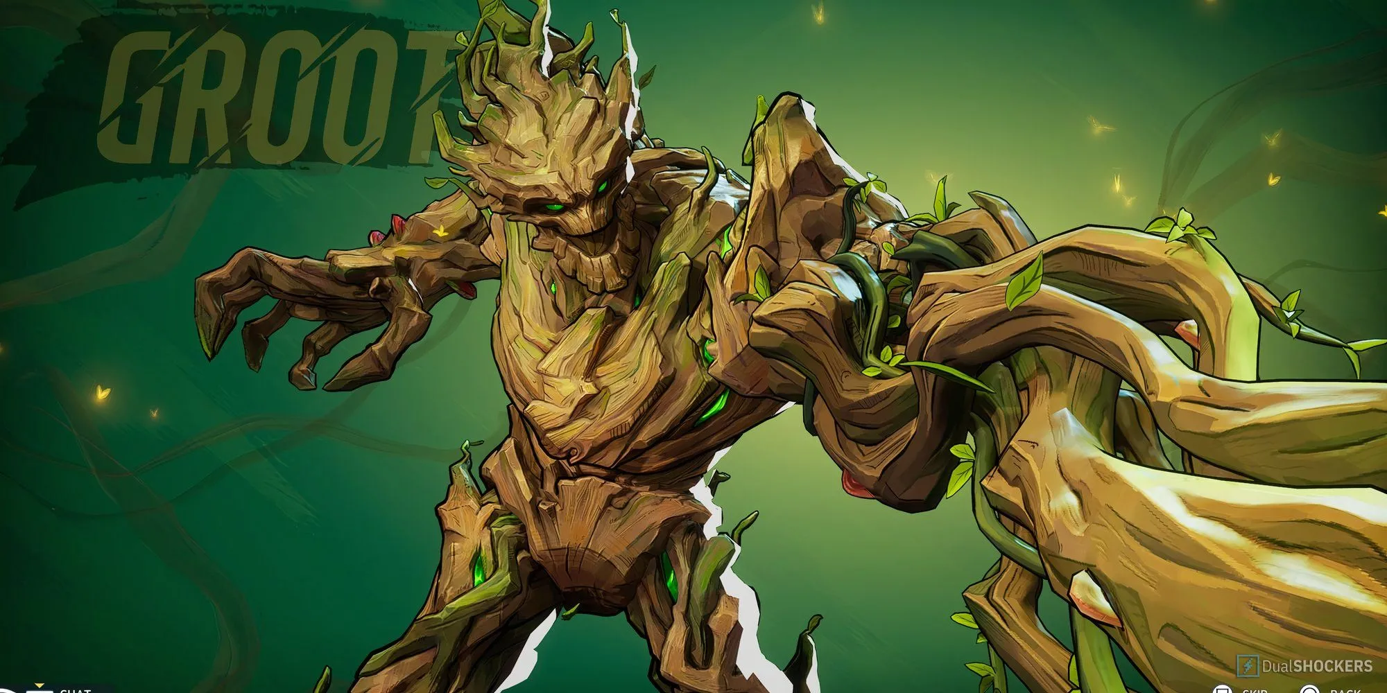 Groot sử dụng kỹ năng khống chế The Thing