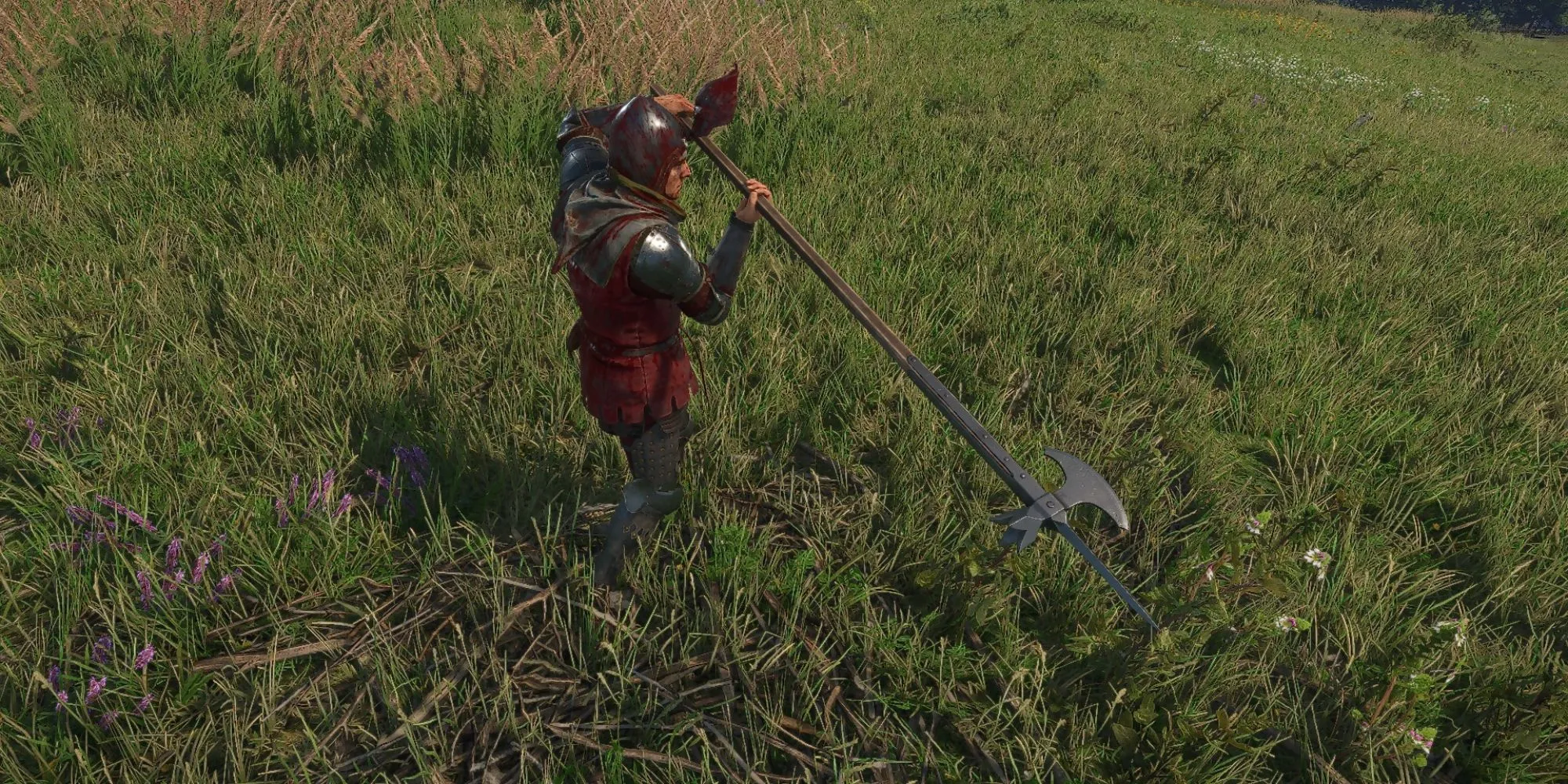 Henry đang cầm Balshanka trong Kingdom Come Deliverance 2
