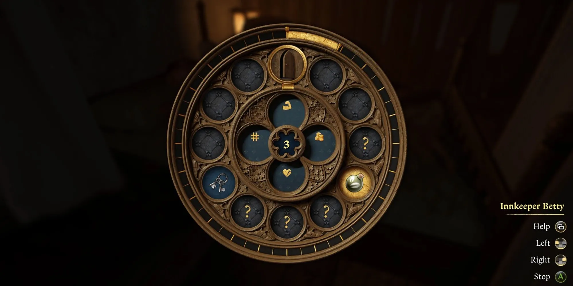 Henry đang thực hiện hành vi móc túi Betty vào ban đêm để đánh cắp nước hoa Mintha cho nhiệm vụ Opus Magnum trong Kingdom Come Deliverance 2