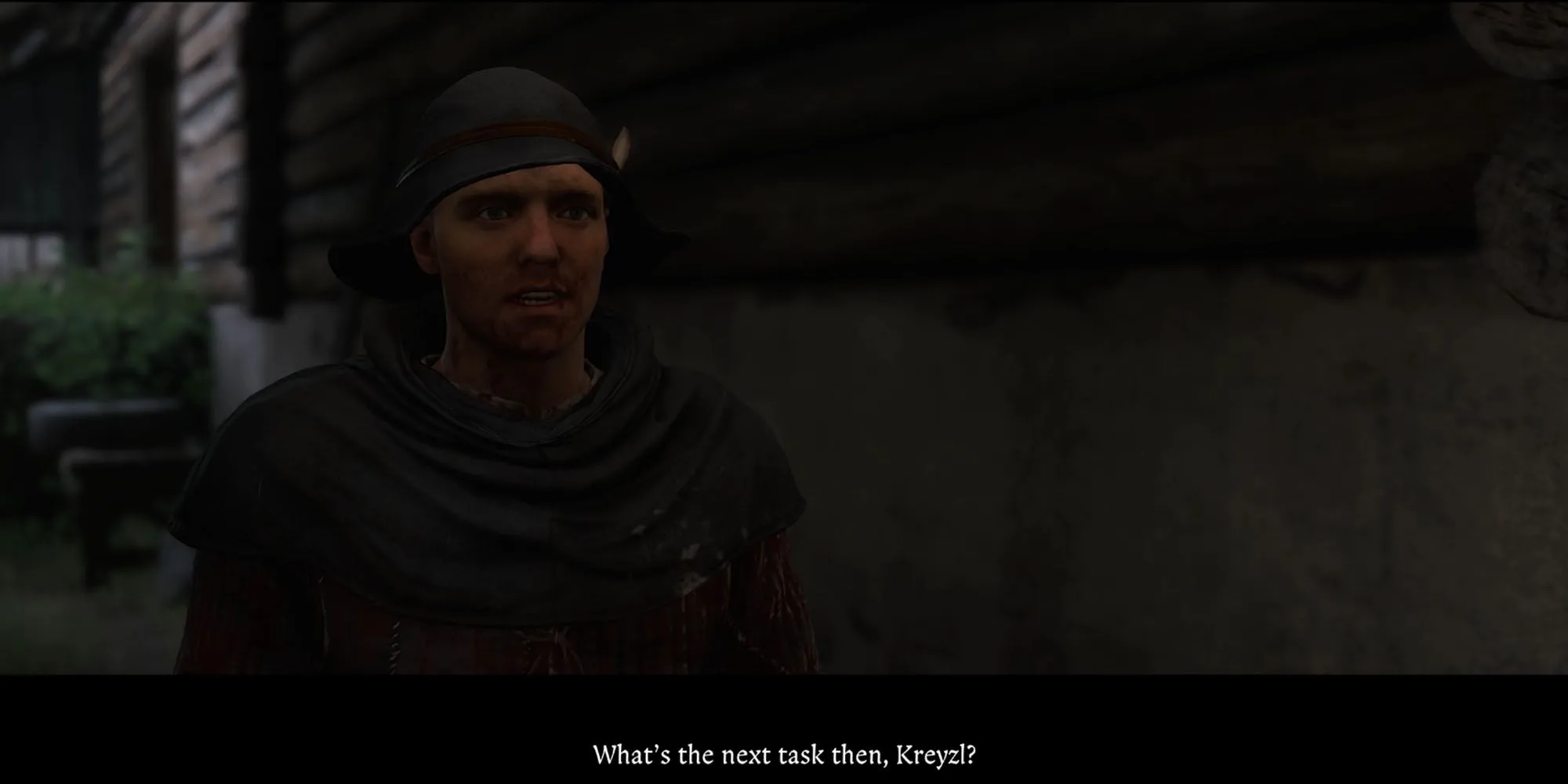 Henry đang trò chuyện với Miller Kreyzl để khởi động nhiệm vụ Opus Magnum trong game Kingdom Come Deliverance 2