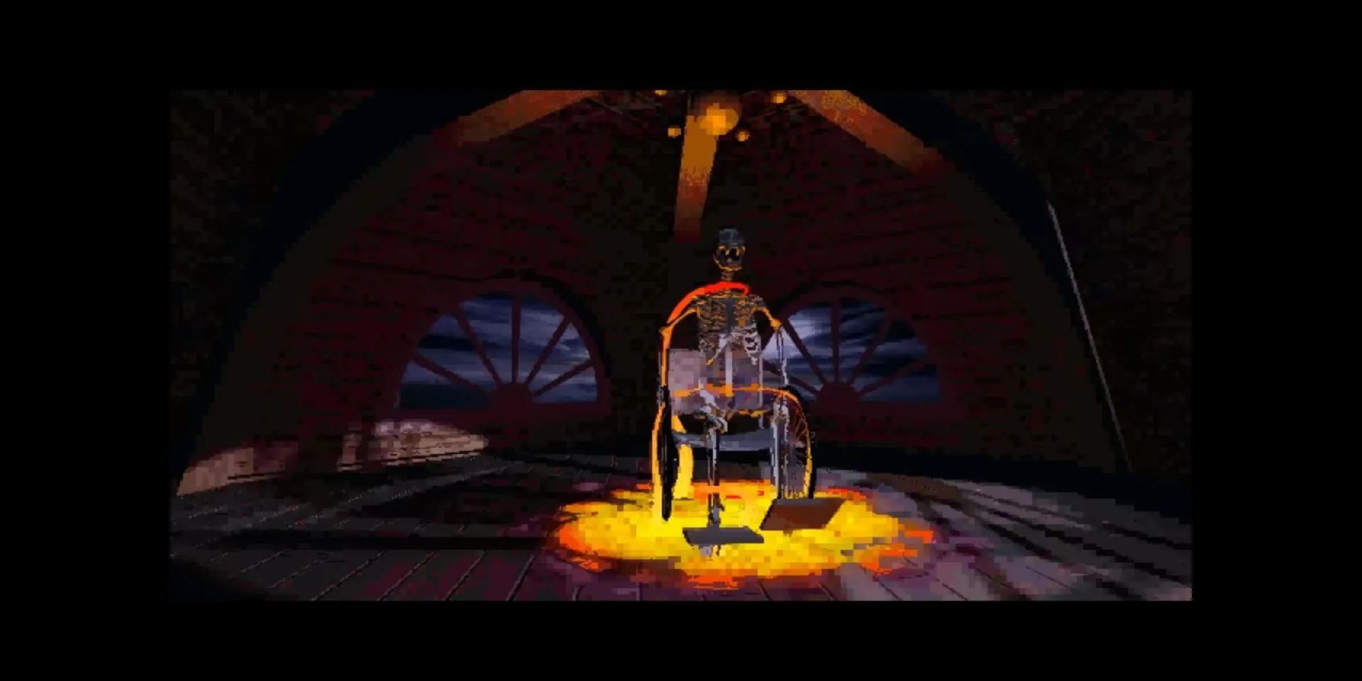 Henry Stauf bị kéo xuống địa ngục trong game The 7th Guest