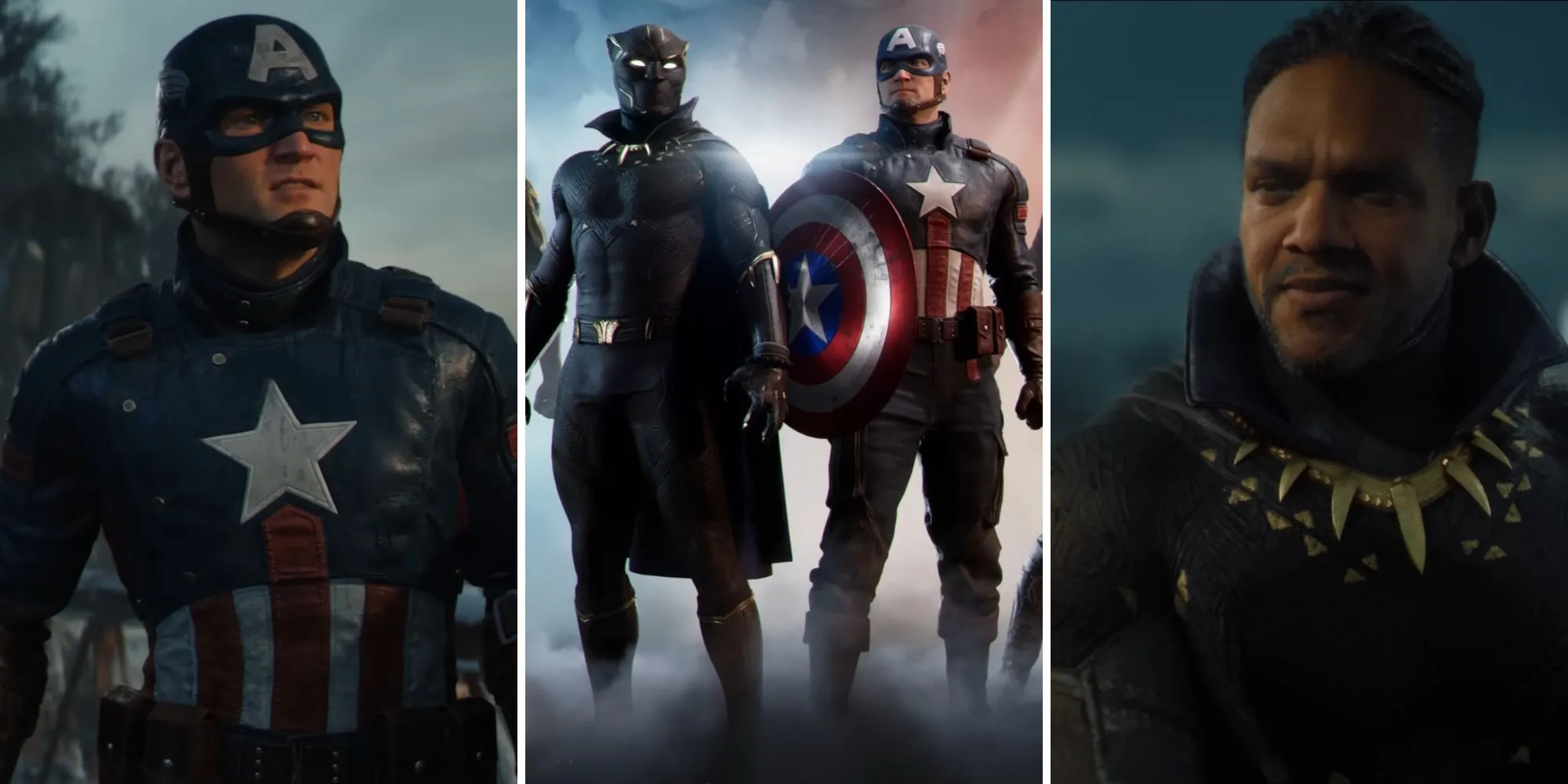 Hình ảnh Captain America và Black Panther trong trailer Marvel 1943 Rise of Hydra với đồ họa ấn tượng