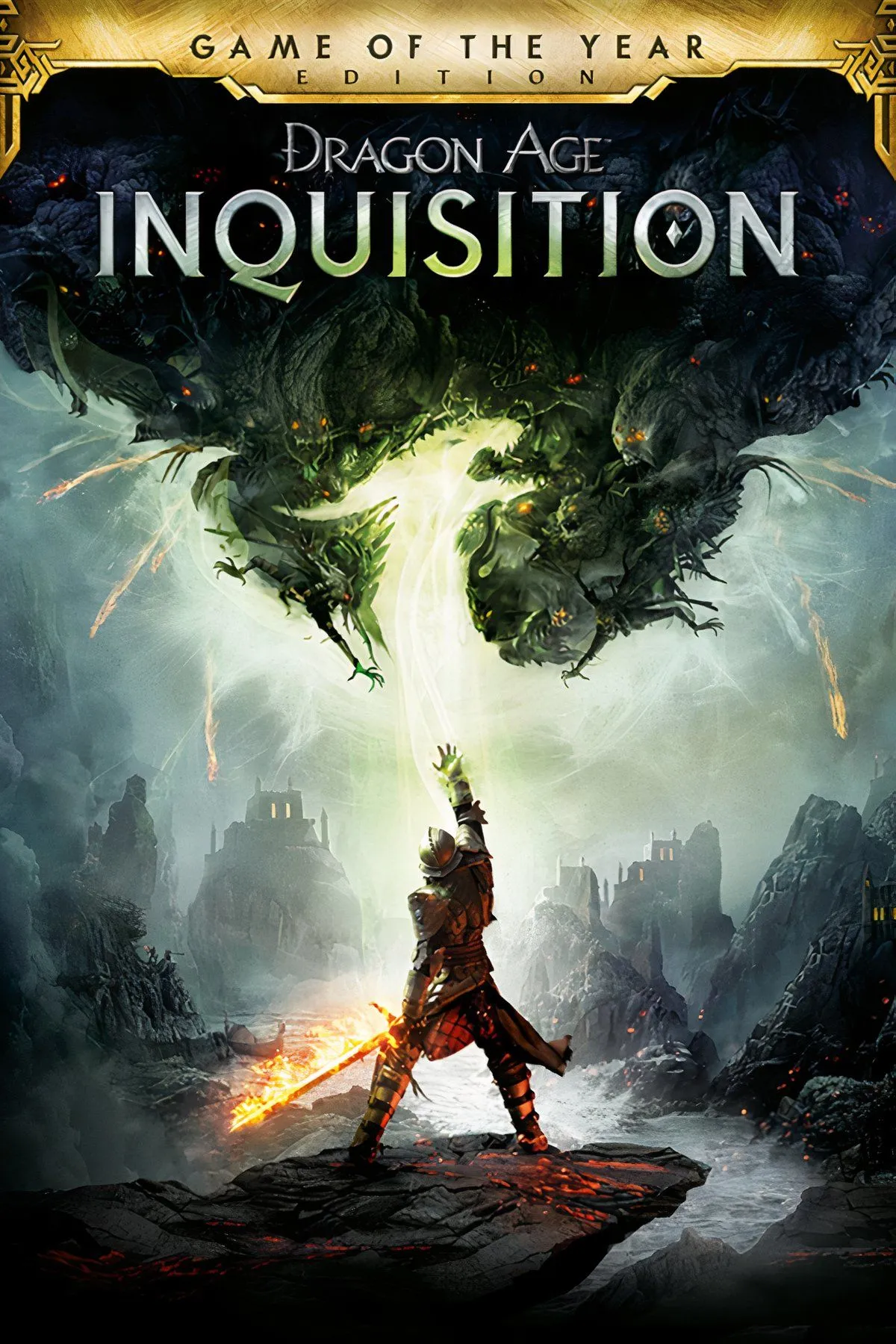 Hình ảnh đại diện cho hai dòng game Dragon Age và Mass Effect của BioWare, tâm điểm của những mâu thuẫn nội bộ