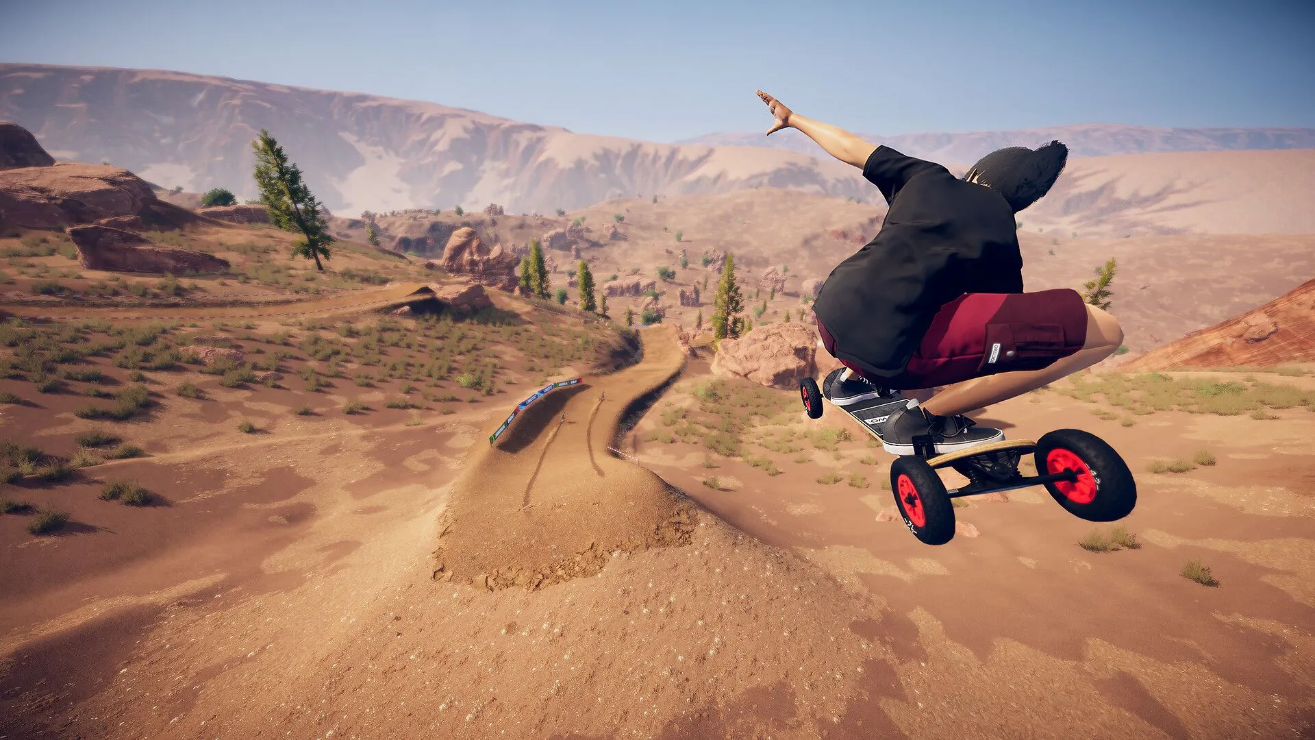 Hình ảnh gameplay Descenders Next cho thấy pha biểu diễn xe đạp địa hình ấn tượng