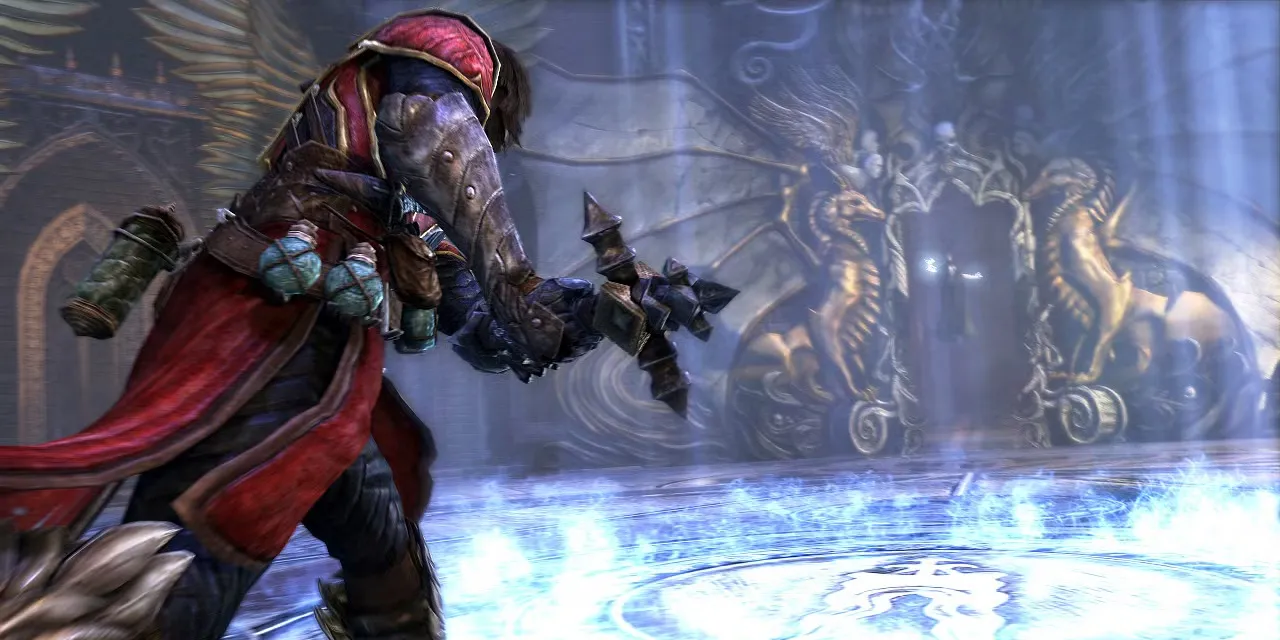 Hình ảnh gameplay Gabriel Belmont chiến đấu trong Castlevania Lords of Shadow