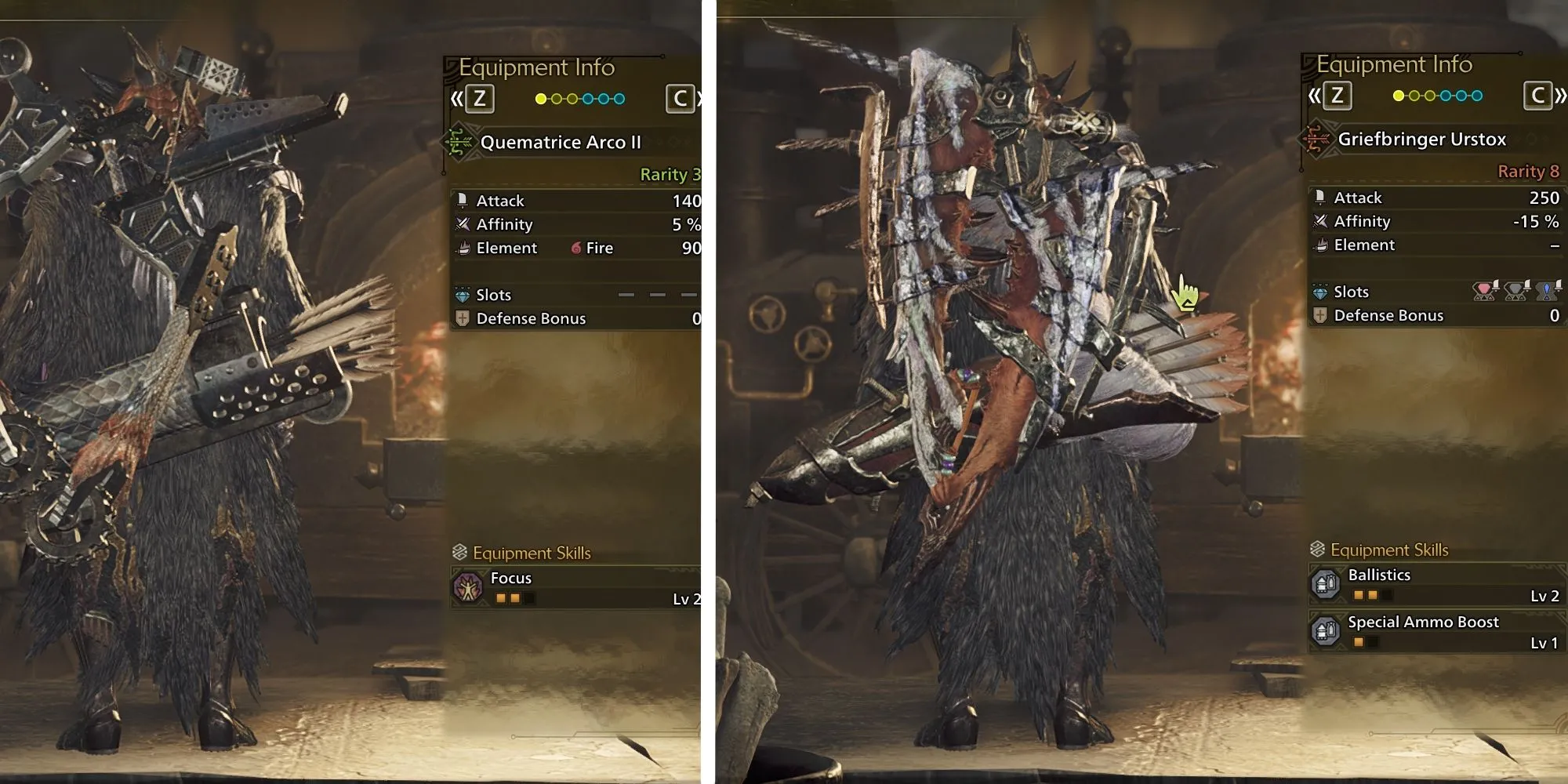 Hình ảnh minh họa những cây cung mạnh mẽ được đề xuất trong Monster Hunter Wilds