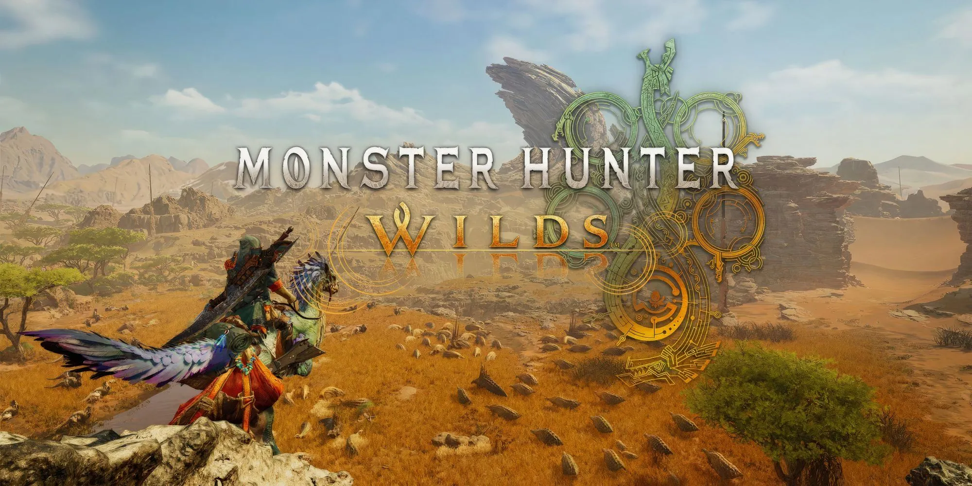 Hướng dẫn chơi Monster Hunter Wilds toàn tập với hình ảnh thợ săn và quái vật đặc trưng