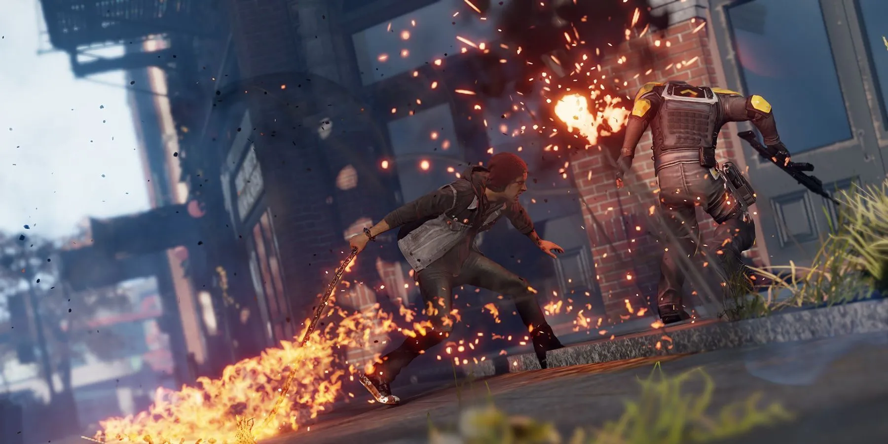 Infamous Second Son - Delsin Rowe thi triển sức mạnh Conduit trên đường phố Seattle