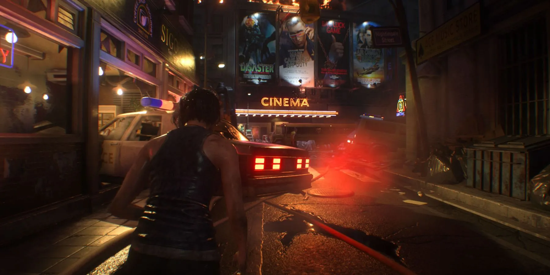 Jill Valentine trên đường phố Raccoon City trong Resident Evil 3 Remake