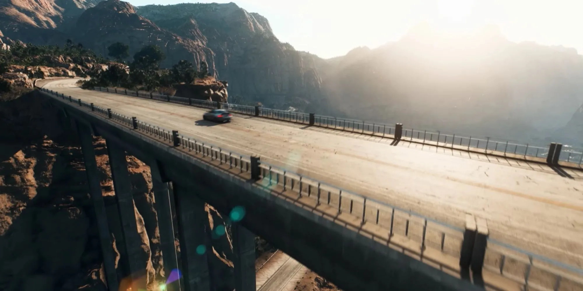 Khung cảnh sa mạc và đường cao tốc tại Fortune Valley trong Need for Speed Payback