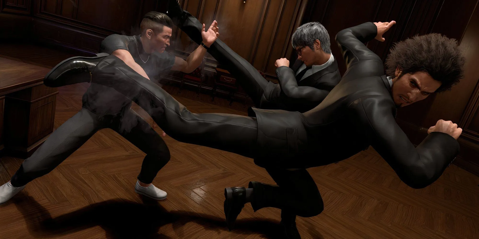 Kiryu và Ichiban Kasuga trong trận chiến đối đầu Wong Tou tại Hawaii - Like A Dragon: Infinite Wealth
