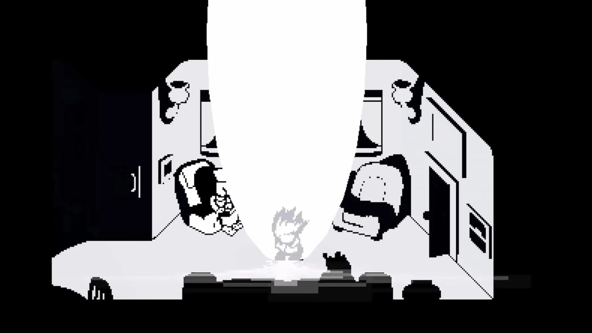 Kris rút SOUL ra khỏi cơ thể và tạo ra Dark Fountain trong phòng khách ở cuối Deltarune Chapter 2, dấy lên nghi vấn Kris là Roaring Knight.