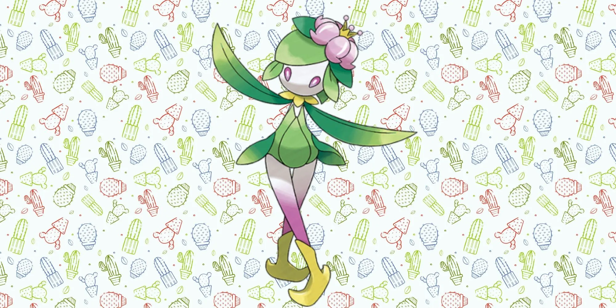 Lilligant Vùng Hisui hệ Cỏ Giác Đấu trong tư thế chiến đấu