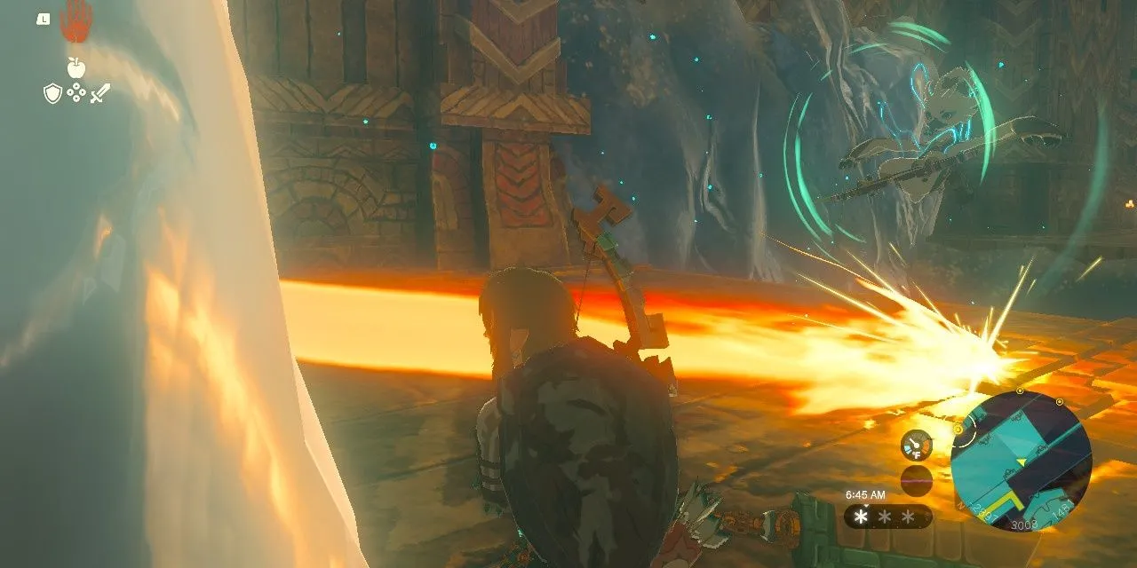 Link chiến đấu cùng Tulin trong The Legend of Zelda: Tears of the Kingdom