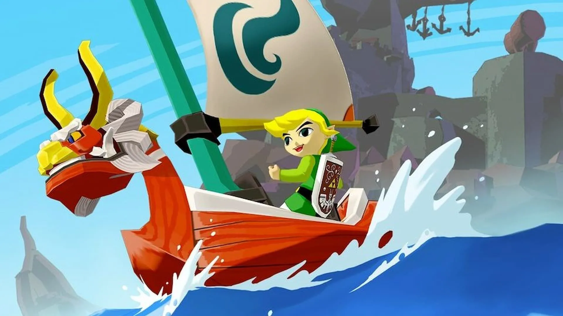 Link lái thuyền King of Red Lions trong The Legend of Zelda: Wind Waker - tựa game có thể xuất hiện trên Switch 2