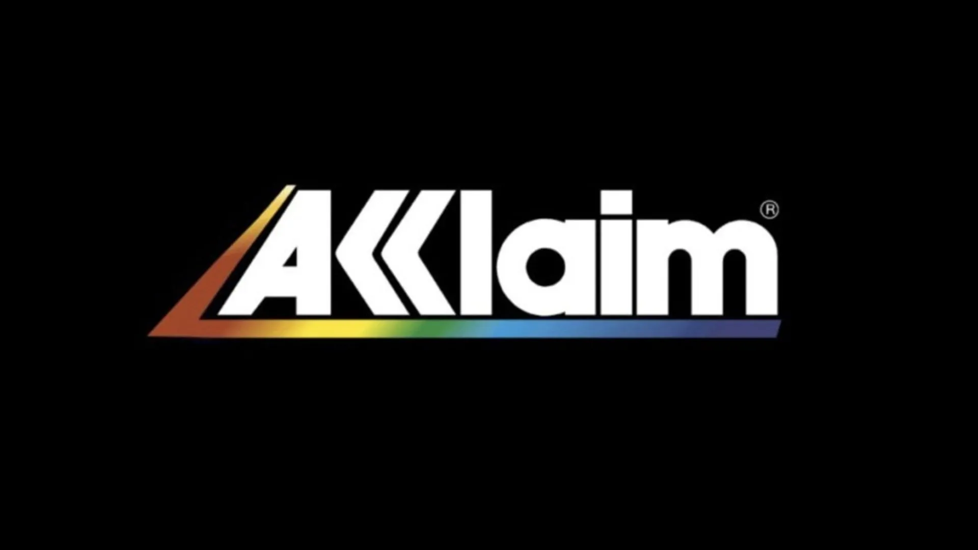 Logo Acclaim Entertainment nổi bật trên nền các nhân vật game kinh điển, tượng trưng cho sự trở lại của hãng.