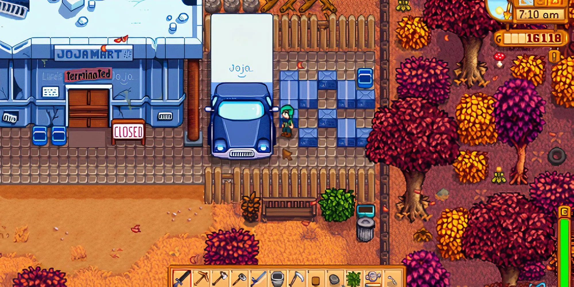 Logo JojaMart, biểu tượng của lòng tham doanh nghiệp trong Stardew Valley