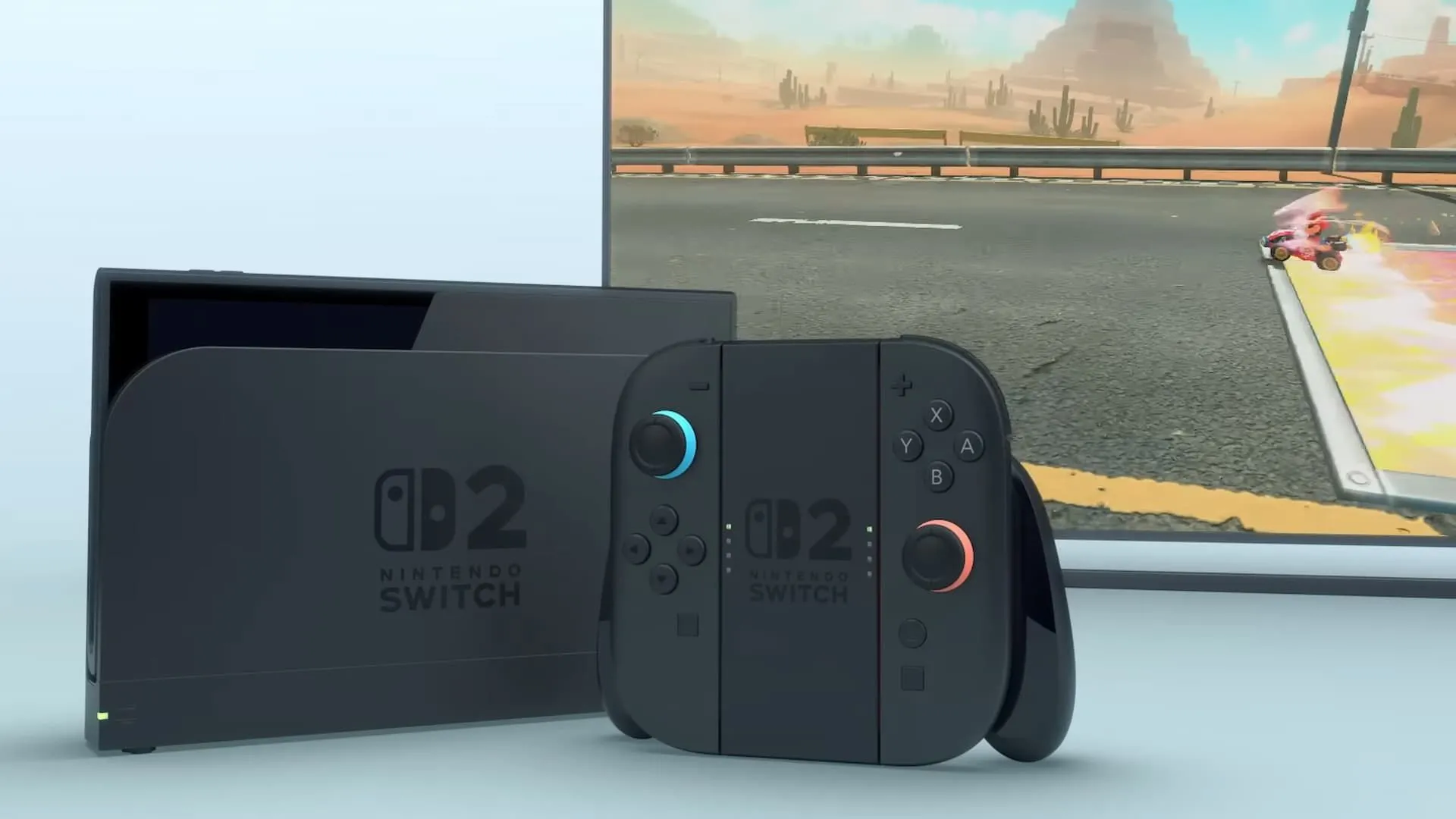 Logo Nintendo Switch 2 trên nền sự kiện Direct hé lộ khả năng tương thích Amiibo